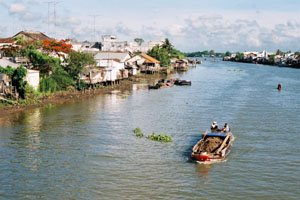 Vue large du Mekong...